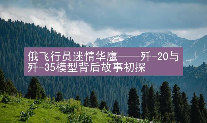 俄飞行员迷情华鹰——歼-20与歼-35模型背后故事初探